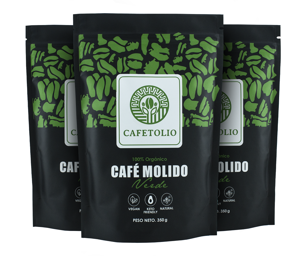 Café Molido Verde Cafetolio 350 Gramos Combo x 3 Unidades