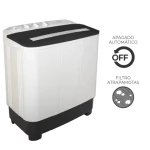 Lavadora Kalley Semi automática Carga Superior 10,1 Kilos K-ldt10b1 Blanca