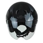 CASCO ZEUZ 507 JET NEGRO BRILLO