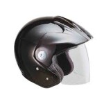 CASCO ZEUZ 507 JET NEGRO BRILLO