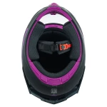 Casco Fibra Giga Negro/Purpura Mate