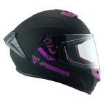 Casco Fibra Giga Negro/Purpura Mate