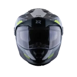 NUEVO CASCO XSPORT MULTIPROPOSITO ABATIBLE 165 Amtop Gris Amarillo Mate