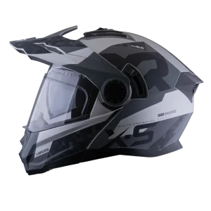 CASCO XSPORT MULTIPROPOSITO ABATIBLE 165 Amtop Gris Negro Mate
