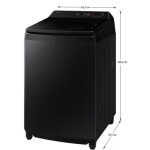 Lavadora SAMSUNG Bespoke Carga Superior AI Wash 21 Kilos WA80F21S8BCO Negra