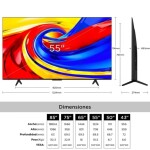 TV TCL 55" P7K 4KUHD